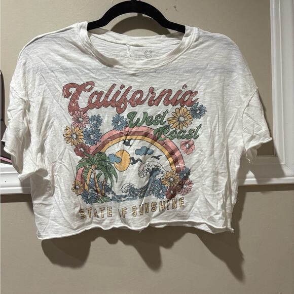 Tops - California West Coast Graphic Tee -‎ White